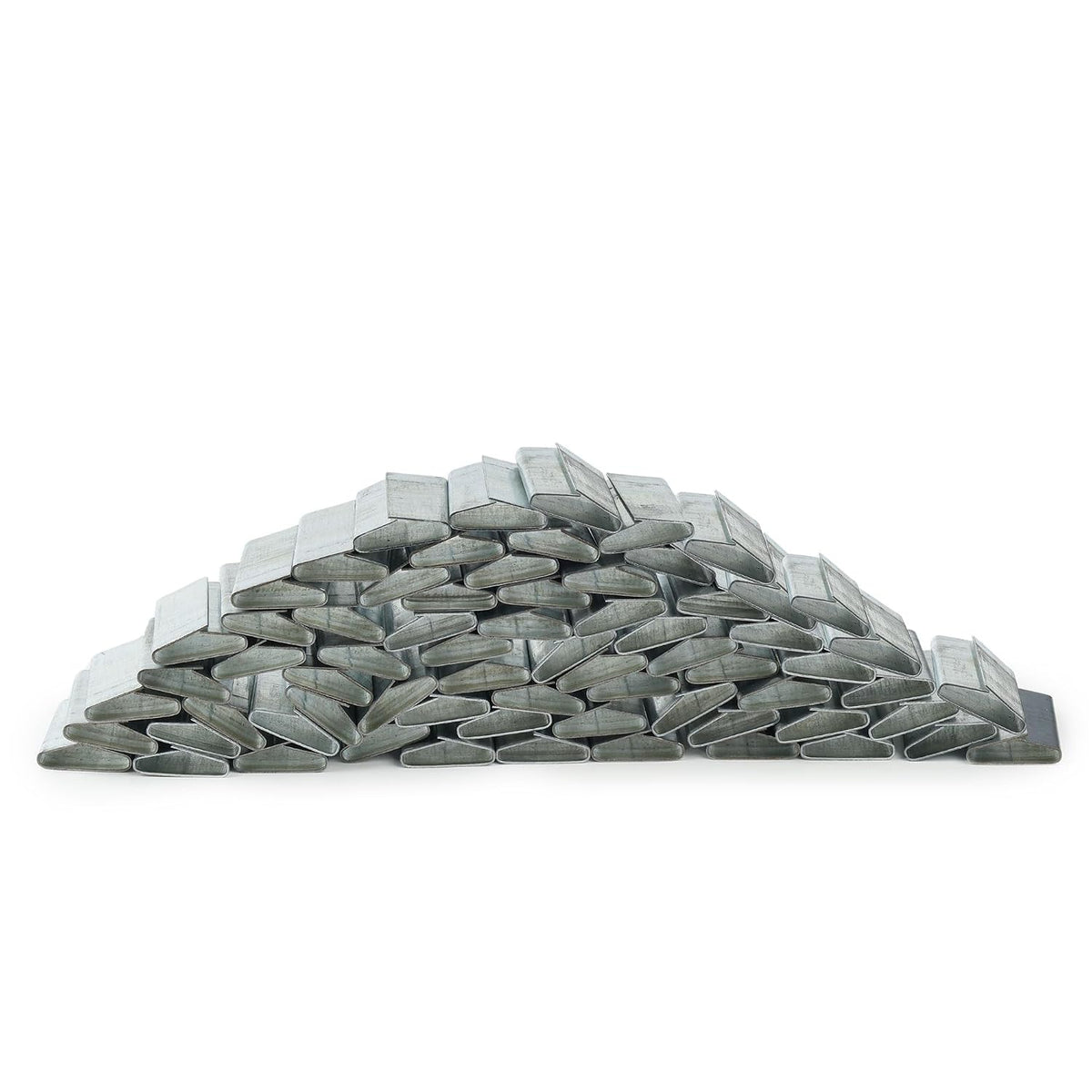 60pcs Closed Seals Buckles, Push Type, for 1.25'' (32mm) Width Strap Steel Strapping for High-Efficiency Pallet