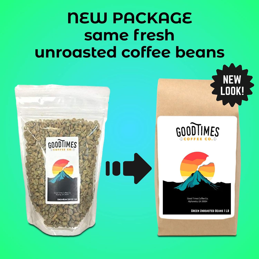 Good Times Coffee Company Green Unroasted Coffee Beans, Guatemalan Cubulco (1 Pound)
