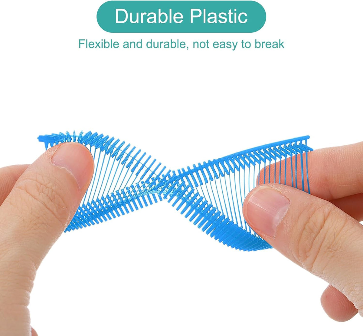 1000pcs Standard Tagging Gun Fasteners 50mm PP Plastic Sky Blue