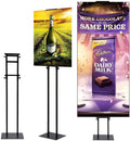 Poster Stand for Display Double-Sided Heavy Duty Sign Stand Holder Floor Freestanding Poster Board Stand with Base