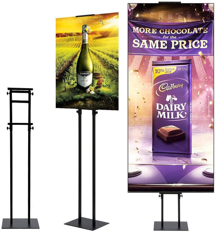 Poster Stand for Display Double-Sided Heavy Duty Sign Stand Holder Floor Freestanding Poster Board Stand with Base
