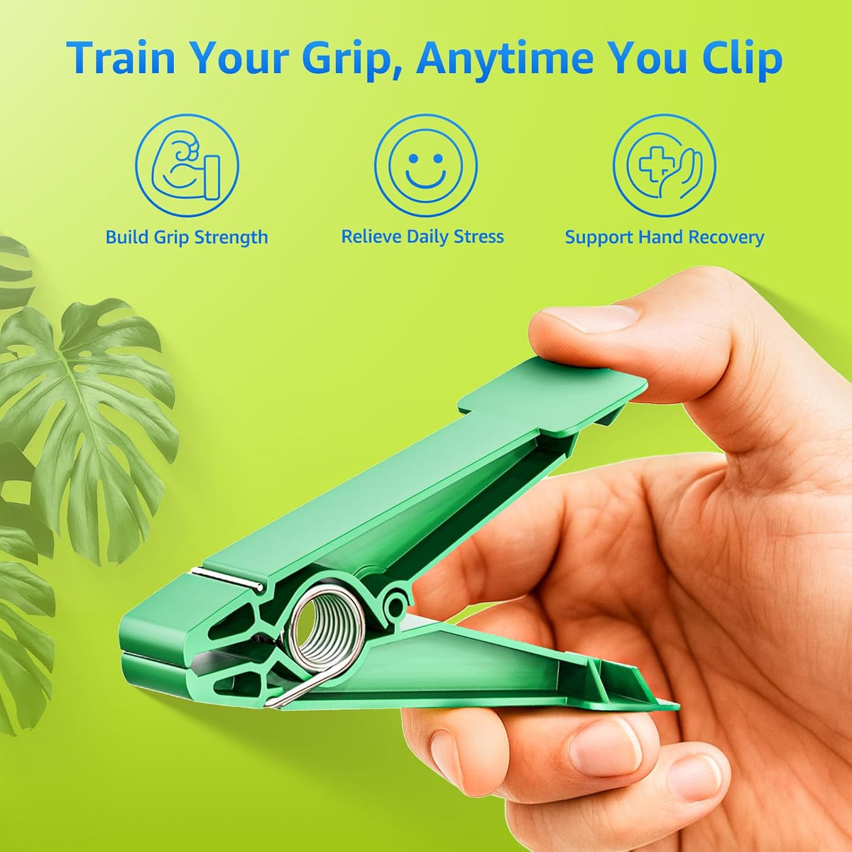 Finger Exerciser Set – 5 Resistance Clips for Hand Therapy, Grip Strength & Dexterity – Ideal Finger Strengthener for
