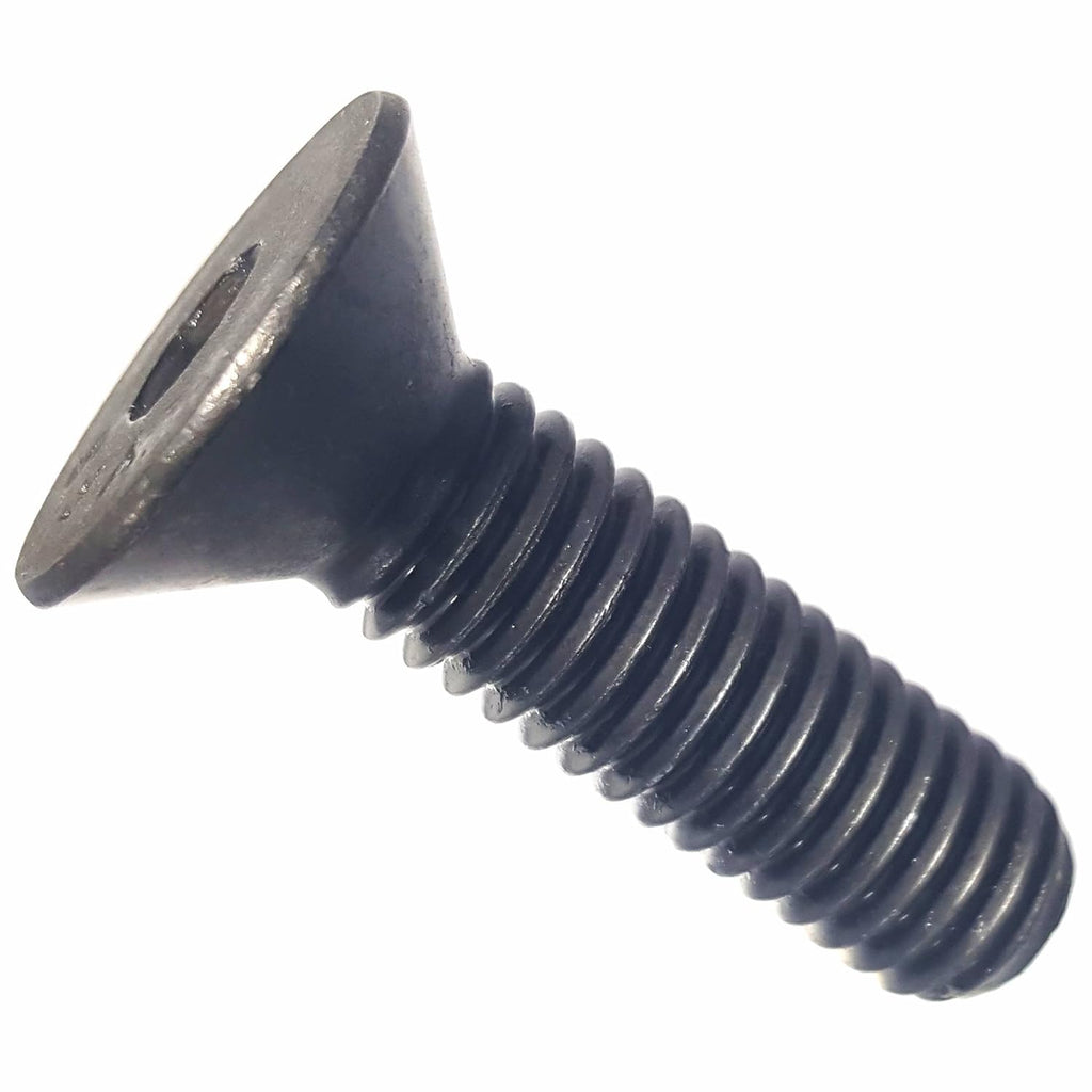 10-32 x 3/8" Flat Head Socket Cap Screws, Allen Socket Drive, Alloy Steel, Full Thread, Black Oxide, Machine Thread, Quantity 100