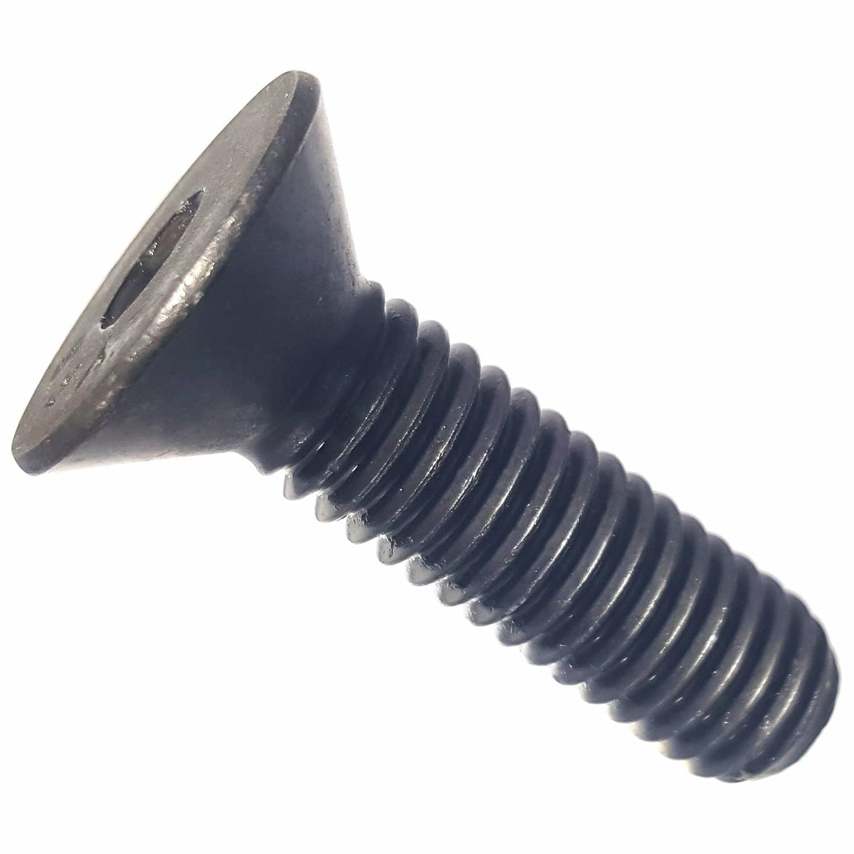 1/2-13 x 1-1/4" Flat Head Socket Cap Screws, Allen Socket Drive, Alloy Steel, Full Thread, Black Oxide, Machine Thread, Quantity 10