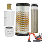 Blrack HH151-32430 Maintenance Filter Kit Fits for Kubota KX033-4