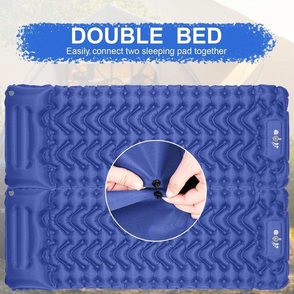 Sleeping Pad, Ultralight Inflatable Sleeping Pad for Camping, Built-in Pump, Ultimate for Camping, Hiking, Airpad