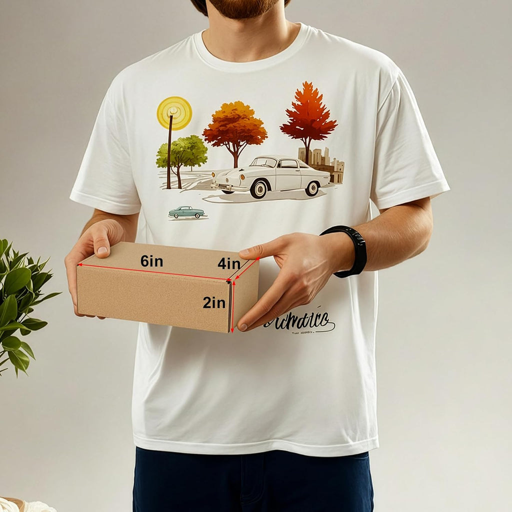 6x4x2 Inches Shipping Boxes Pack of 20, Small Corrugated Cardboard Box for Mailing Packing Literature Mailer