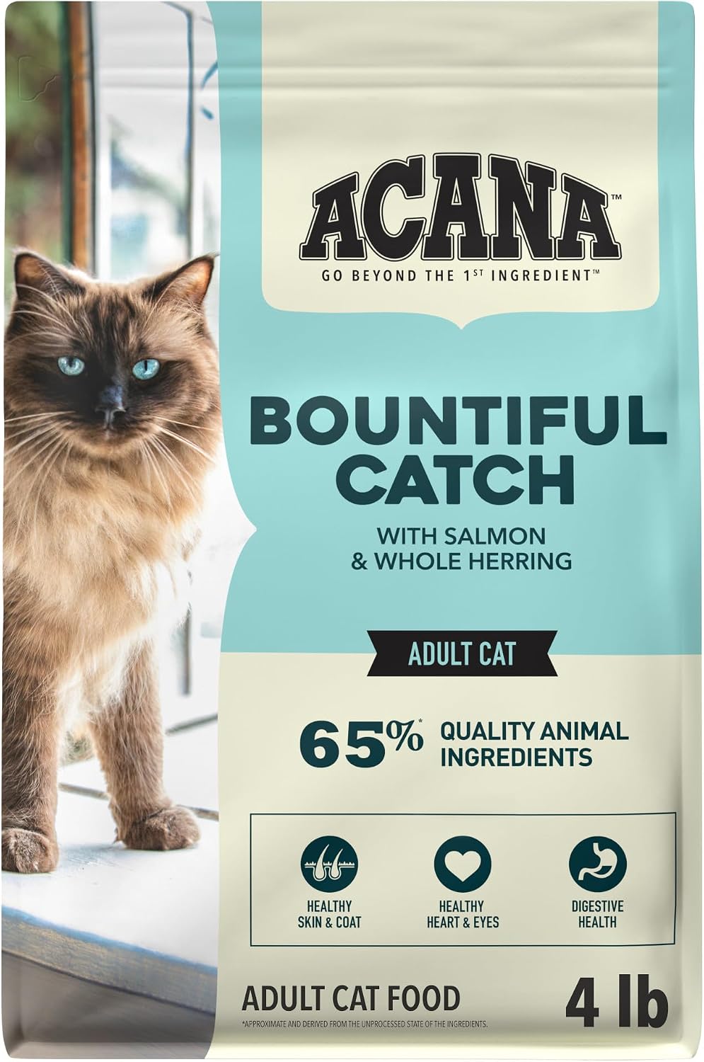 Dry Cat Food Bountiful Catch Salmon Catfish and Herring 4lb Bag