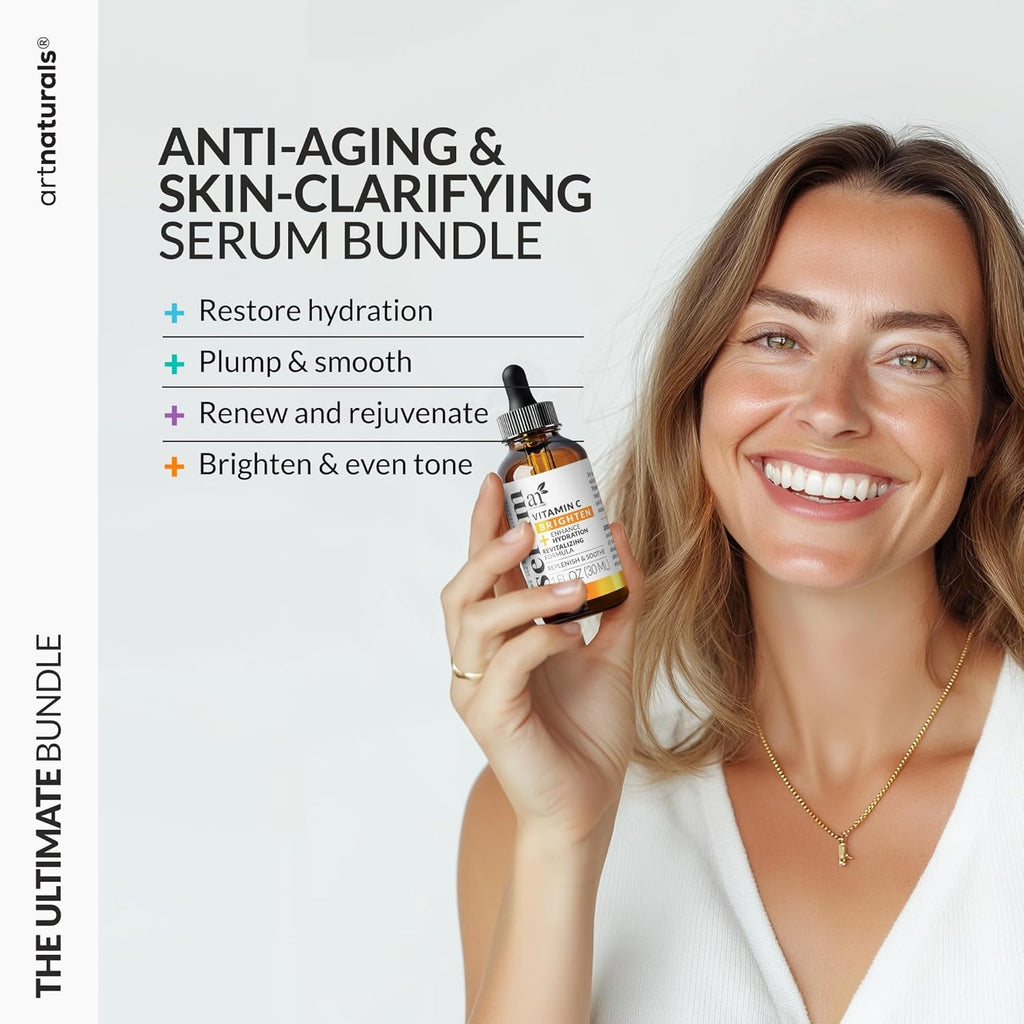 Vitamin C Skincare Serum Set, 4 Piece