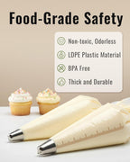 16 Inch Large Piping Bags, 100 Thickened Disposable Pastry Bags