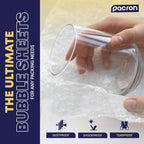 Bubble Cushion Sheets 12x12 – 225 Pack Pre-Cut Bubble Cushioning Sheets for Shipping Fragile Items – Protective