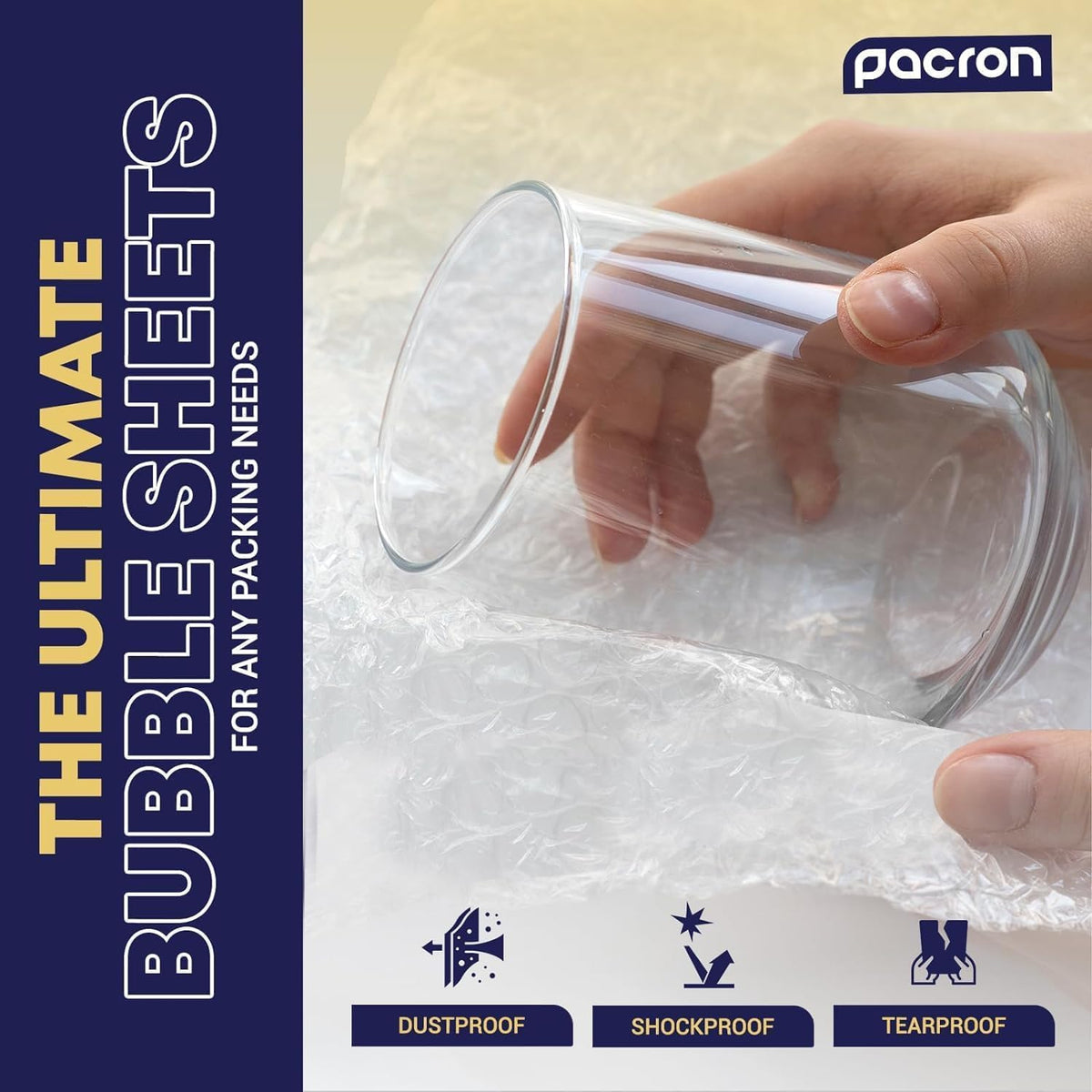 Bubble Cushion Sheets 12x12 – 225 Pack Pre-Cut Bubble Cushioning Sheets for Shipping Fragile Items – Protective