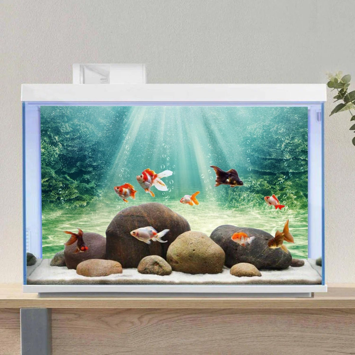 36x18 inches Aquarium Backdrop Underwater Ocean Floor Fish Tank Background