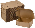 6x4x2 Inches Shipping Boxes Pack of 25, Brown Corrugated Cardboard Boxes for Small Bussiness