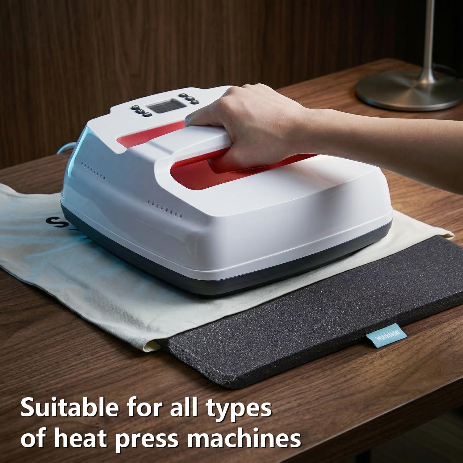 Heat Press Mat 11"x13": Double-Sided Heat-Resistant Materials Protective Resistant Mat Compatible with Cricut