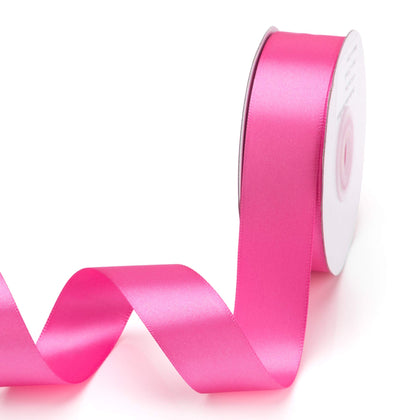 Double Face Satin Ribbon 1Inchx25Yards Double Sided Solid Polyester Ribbon for Gift Wrapping Party Hair Braids Bow