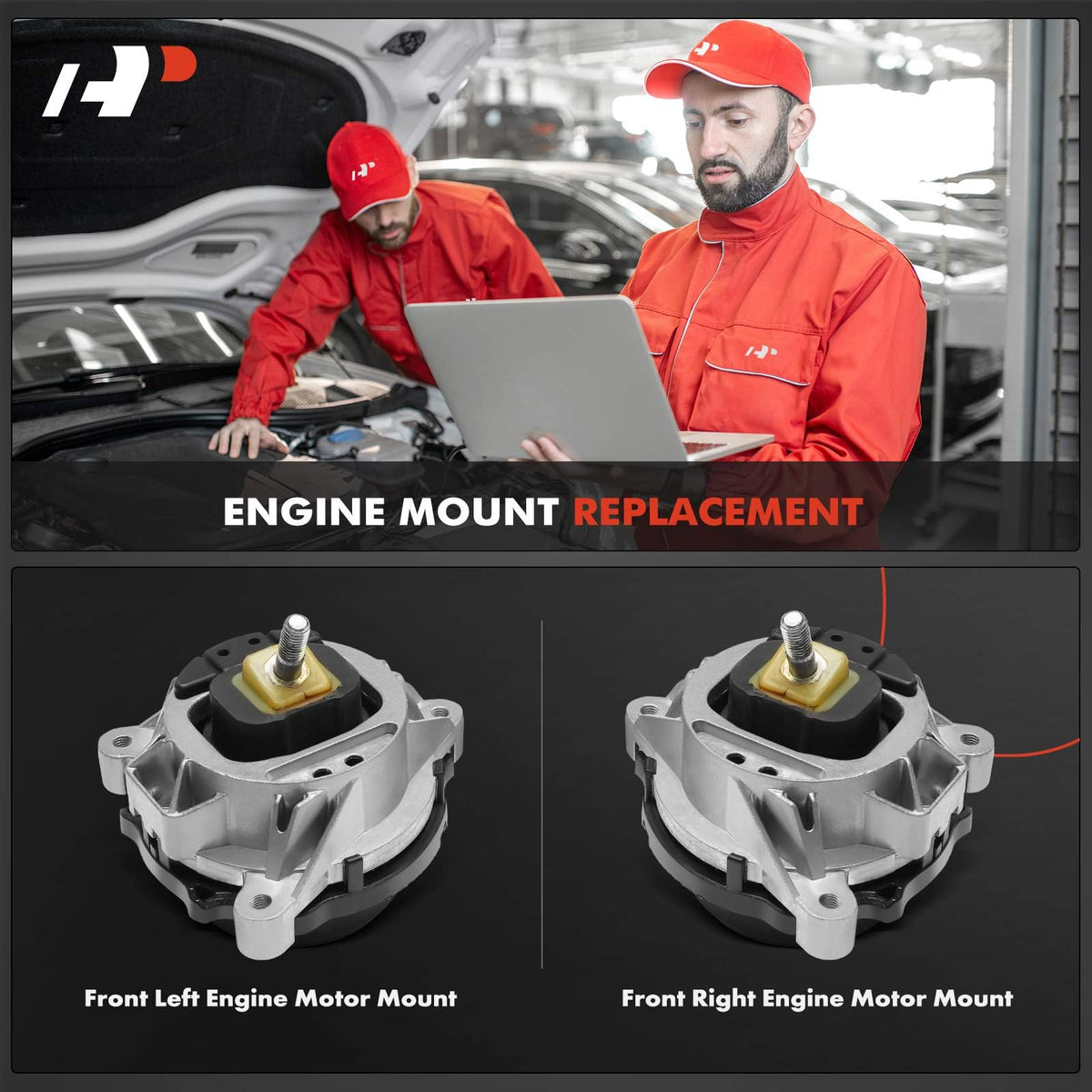 A-Premium Set of 2 Front Left and Right Engine Motor Mount Kit