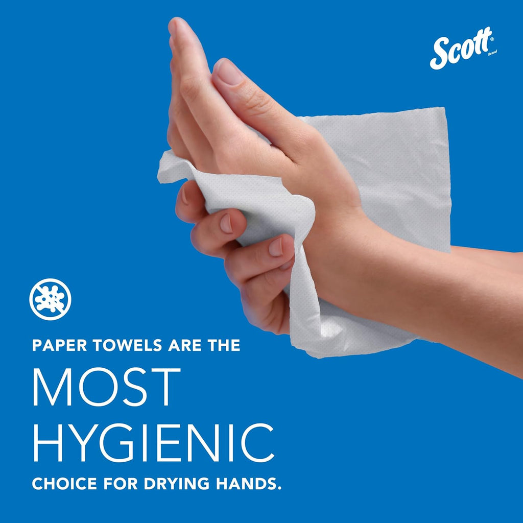 Universal Multifold Paper Towels, Bulk (03650), Absorbency Pockets, White, 9.2"x9.4" Towel, Compressed, Compact (Pack