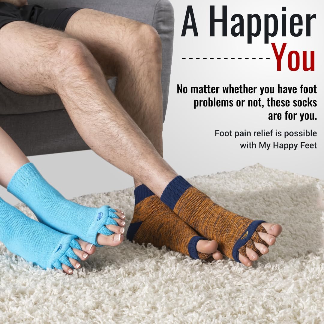 Foot Alignment Socks with Toe Separators