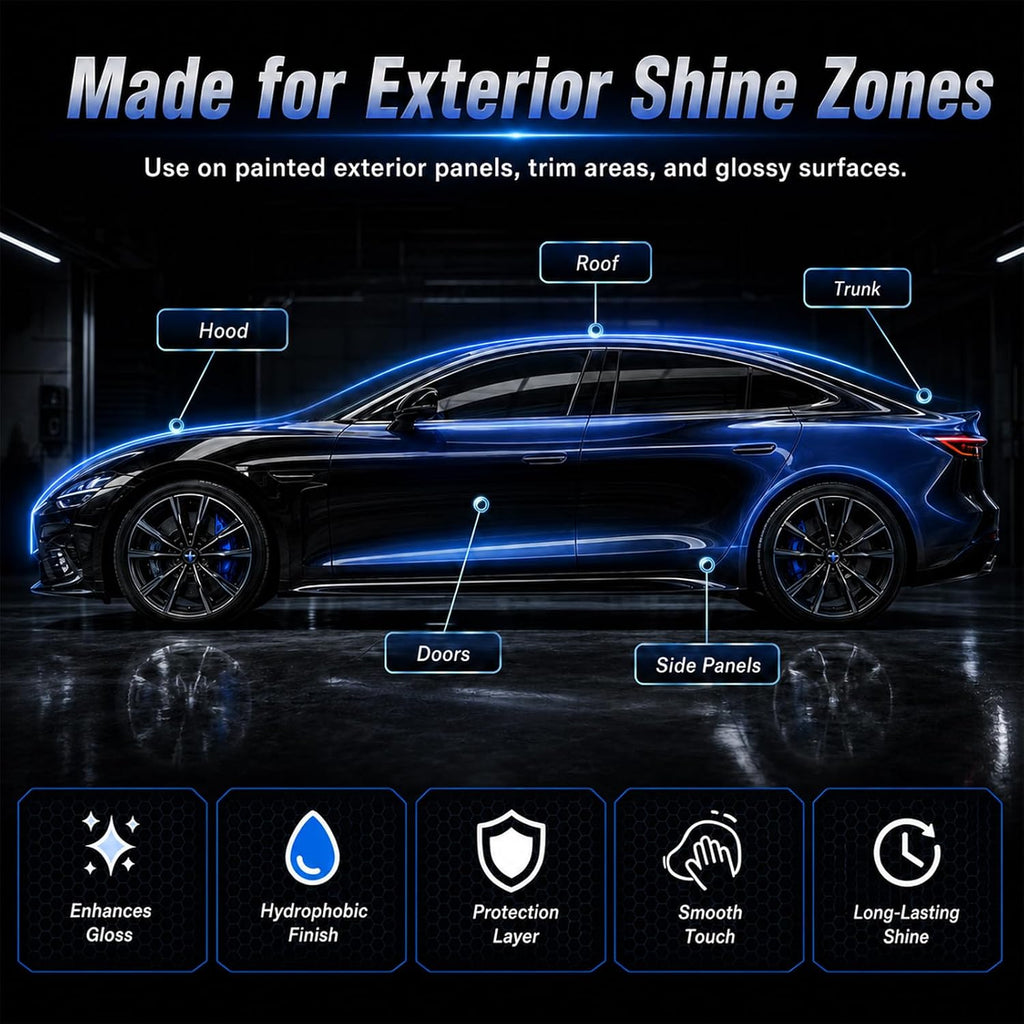 Car Ceramic Coating for Cars, Shiny Car Stuff Car Wax, 17.5 oz | Quick Effect Coating Agent for Car, Long-lasting