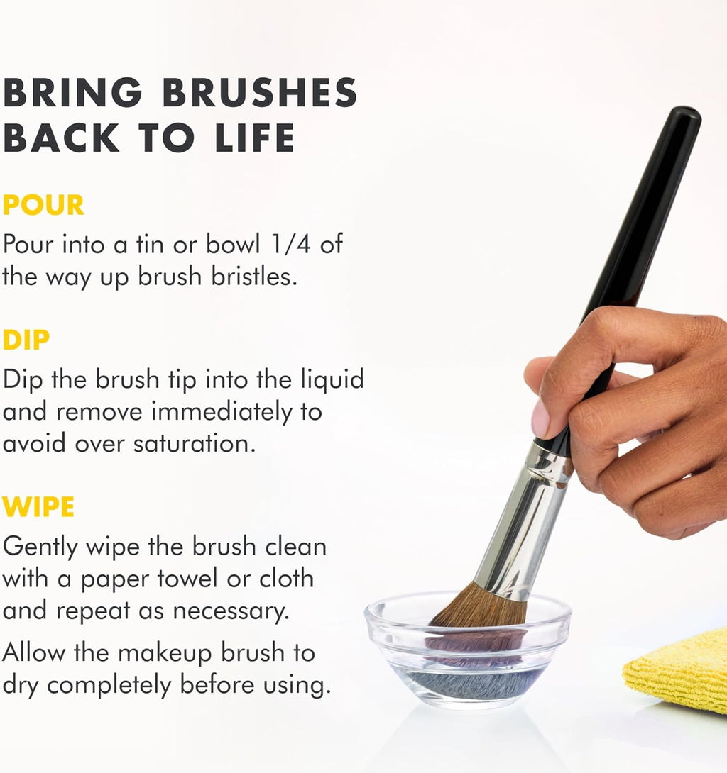 Original Makeup Brush Cleaner Solution - Professional Cleanser for Makeup Brushes - Quick-Drying, Rinse-Free Formula