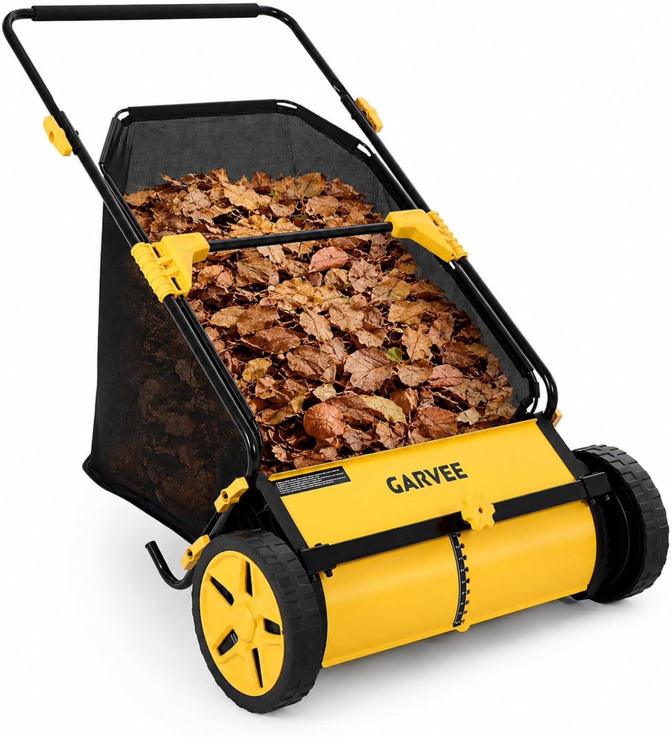 26 Inch Push Lawn Sweeper with 7 Cu. Ft. Large Mesh Collection Bag