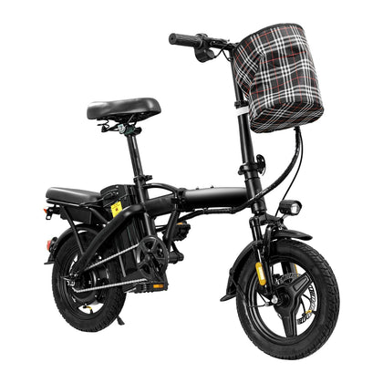 Electric Bike for Adults Teens, Commuter City Folding ebike with 560W Motor and 48V Battery, 24MPH 3-Level Pedals