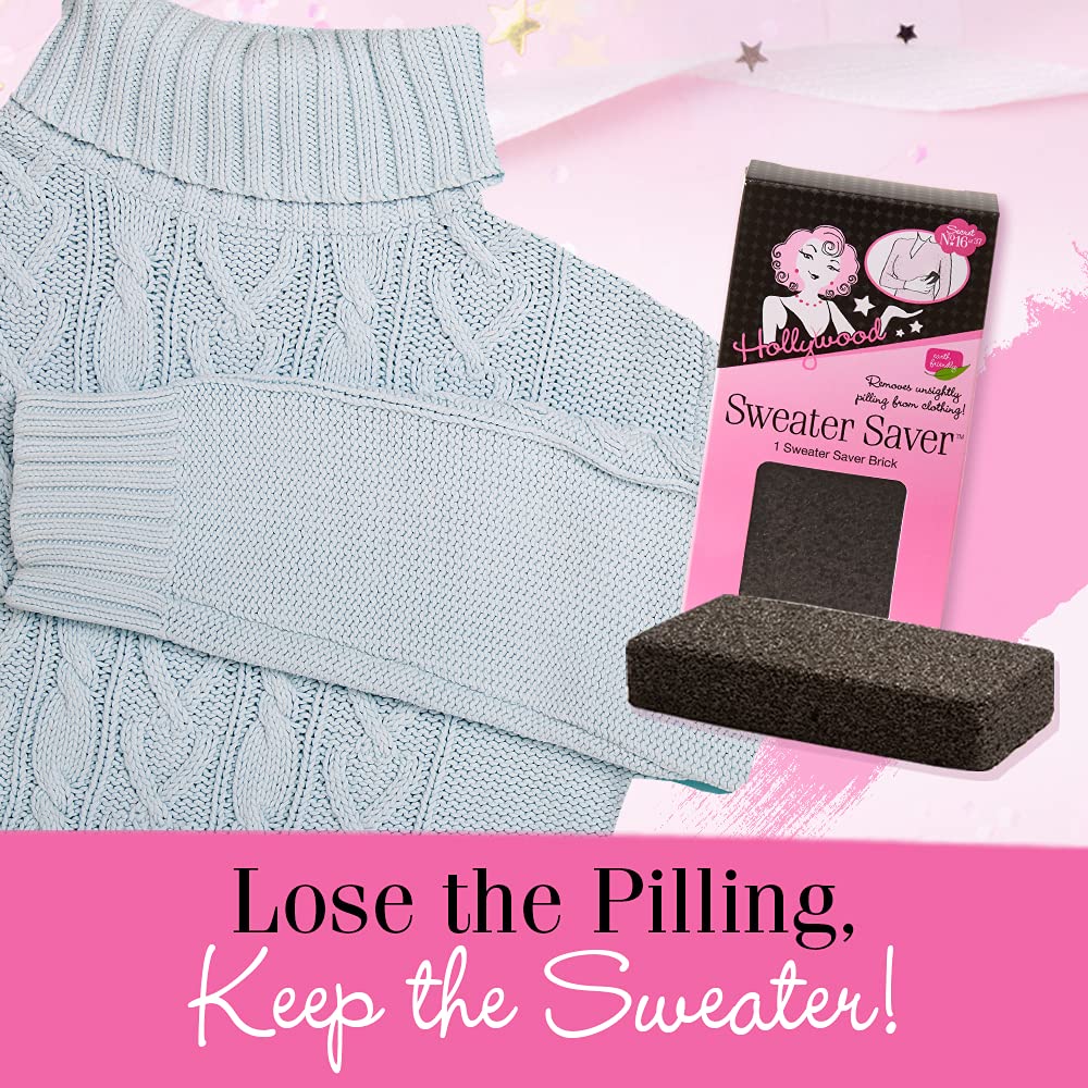 Sweater Saver – Lint Remover Fabric Shaver & Depilling Tool, Fuzz & Pill Remover Stone for Sweaters, Coats & Clothes