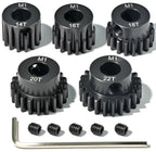 5Pcs M1 Steel Pinion Gear Set 14T 16T 18T 20T 22T, 8mm Bore
