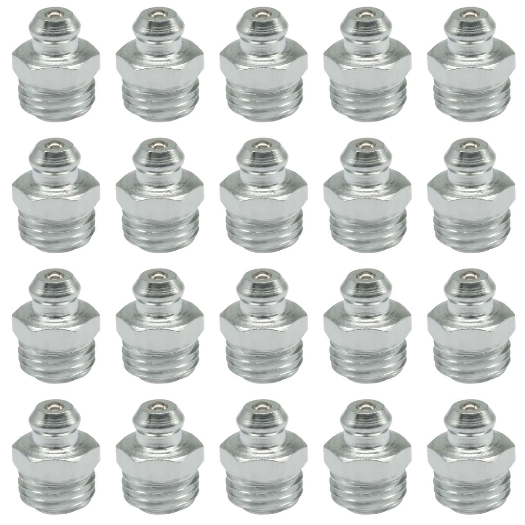 Cionyce 20 Pcs M10 Hydraulic Grease Fitting Kit, 10mm x 1mm
