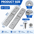 2Pcs Dishwasher Bracket for Frigidaire FFBD2411 2015-2020,Metal Mount