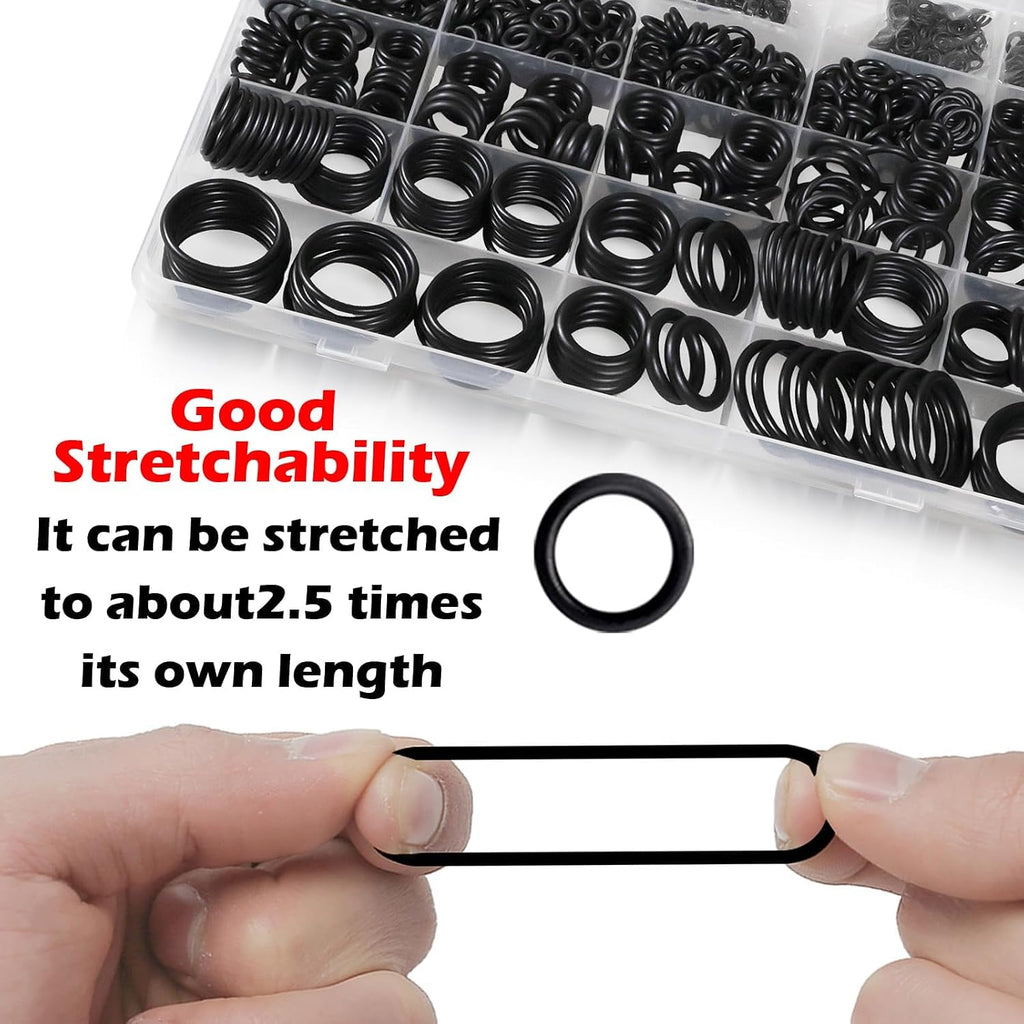 ZDBB 1010 Pcs Rubber O Rings Kit 22 Size Universal O-Ring Assortment Set
