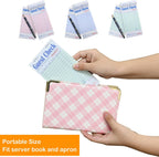 Guest Check Pads for Servers (Assorted-6 pads), 50 Sheets/Pad
