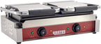 Commercial Electric Panini Sandwich Grill with Smooth Plates