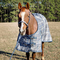 Poplar Head Refuge 1200D, Hamilton Blue & Slate Plaid, 87" - Turnout Blanket, Waterproof, 240g Polyfill, Adjustable
