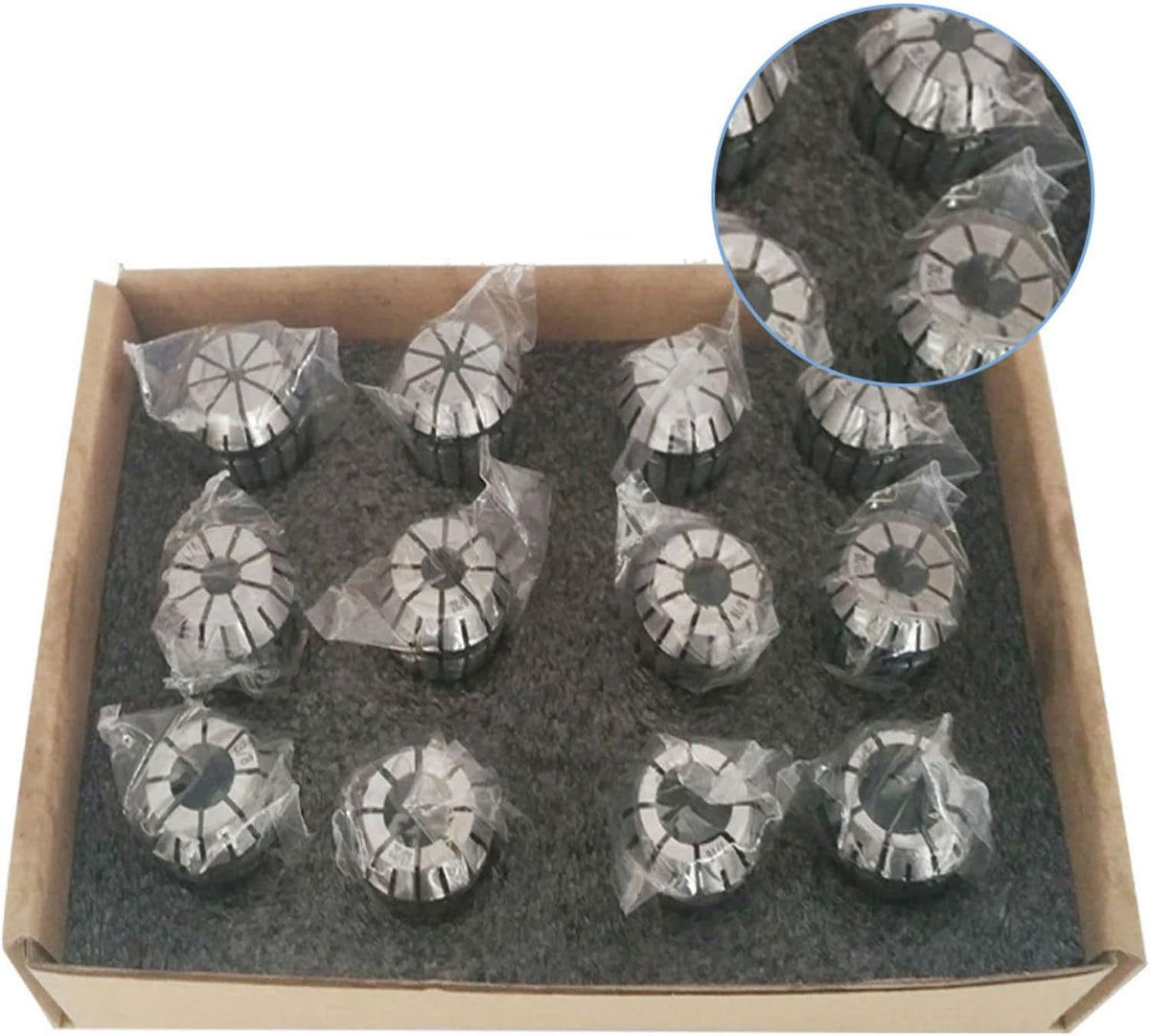 12 PCS ER20 Collets Set 1/8-1/2 Super Precision ER-20