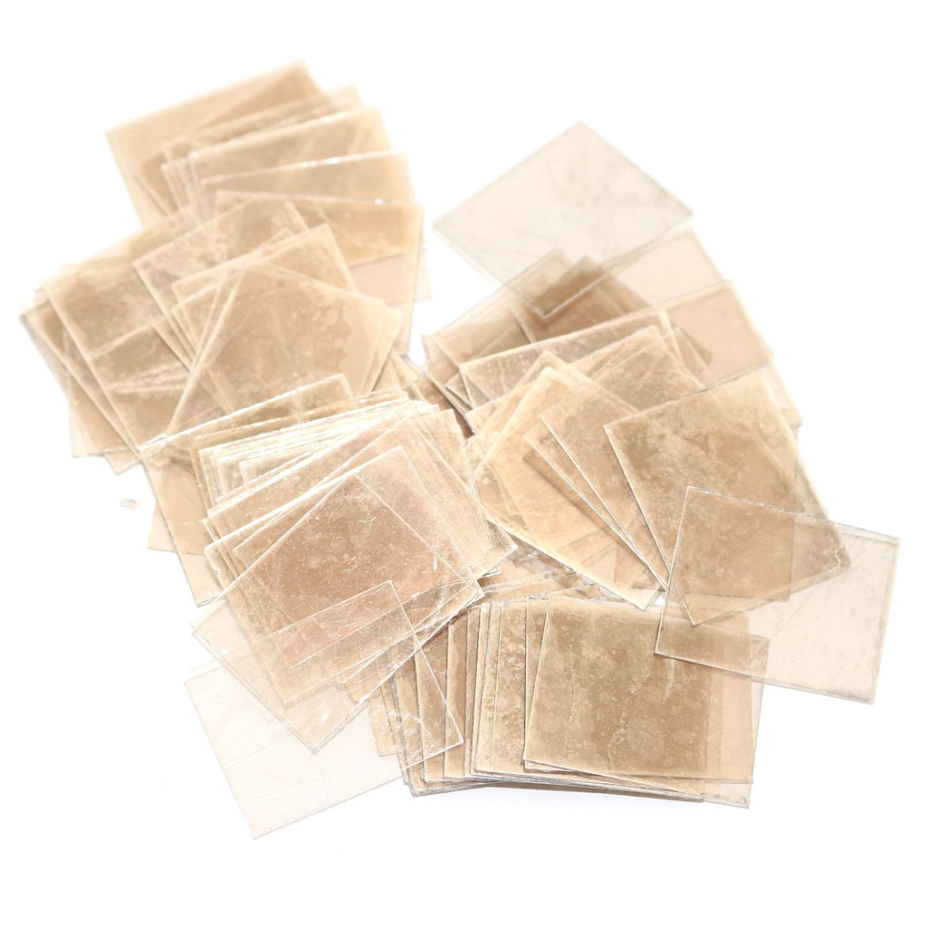 Lind Kitchen 100PCS TO-3M Insulating Mica Sheets High Thermal Conductivity Transparent Amber 20 x 25mm Rectangular Transistor Microwave Repair Sheets