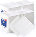 Disposable Paper Napkins, 1-Ply 6.5x6.5 Folded, 2000 Count, White
