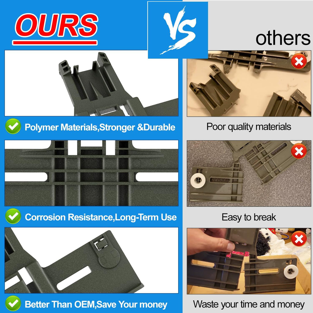 Upgraded W10350375 W10712395 Dishwasher Top Rack Adjuster Replacement Parts