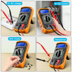 Multimeter with Clamp Meter,4000 Count Amp Meter & 2000 Count Multi Tester