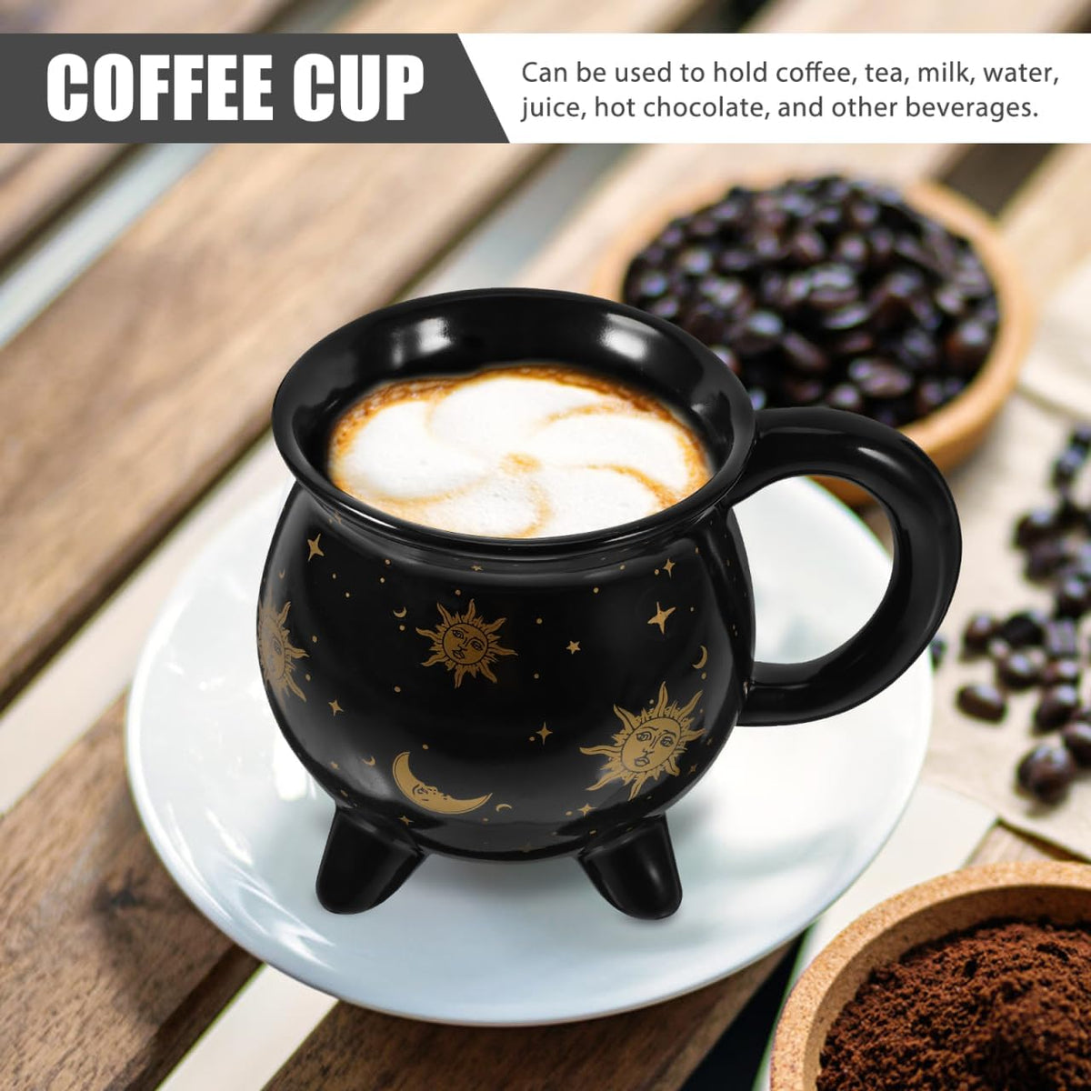 Halloween Cauldron Mug Ceramic Witch Cauldron Cups