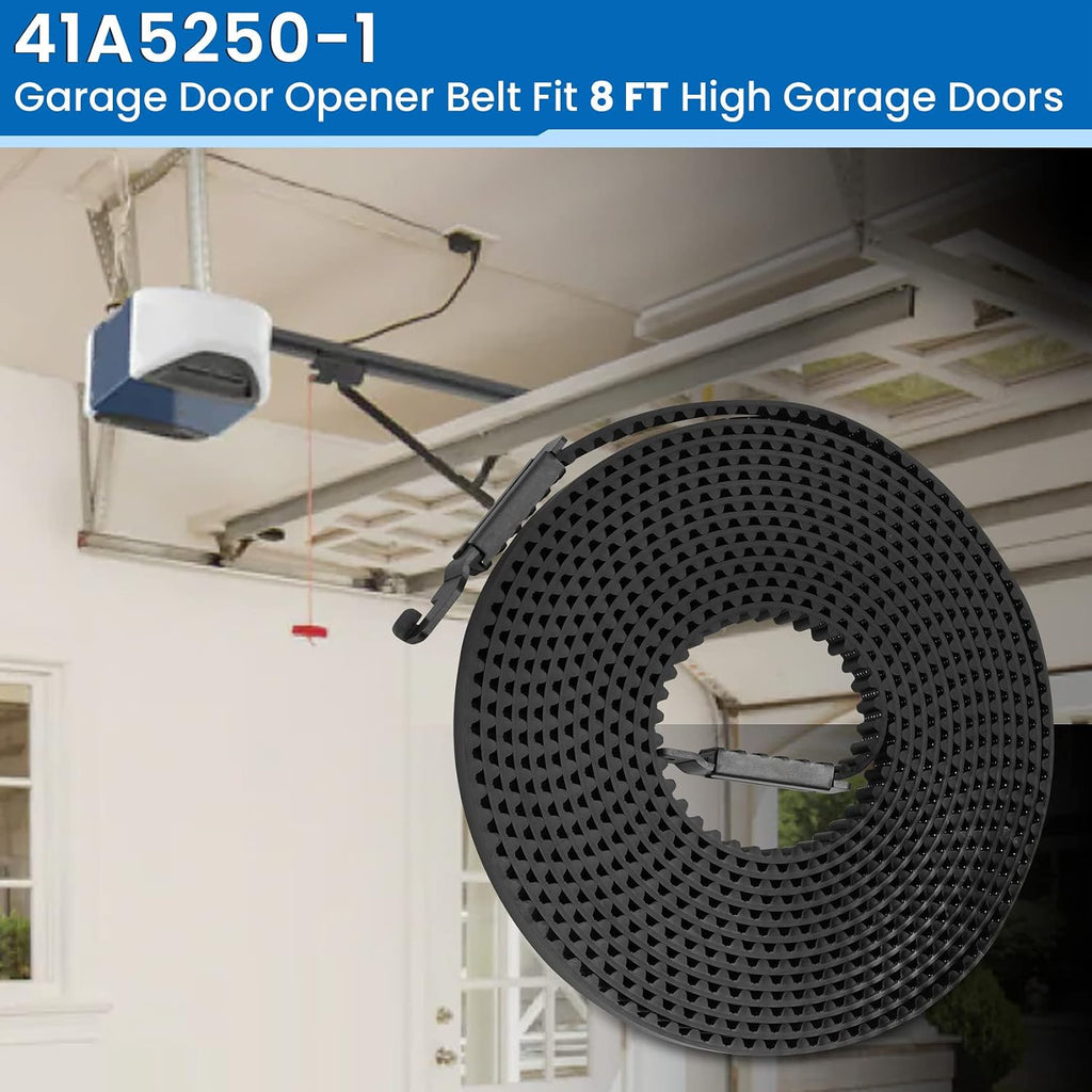 041A5250-1 Garage Door Opener Belt Drive Fit 8 FT Garage Door, 255" Drive Belt Compatible with Chamberlain