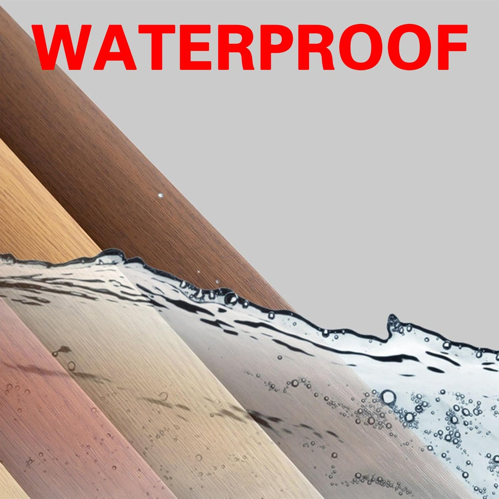 Self-Adhesive T Molding Transition Strip for Joining Floor Gaps, PVC Flat Divider, Sturdy Floor Edging Trim for