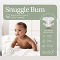 Snuggle Bum Baby Diapers Size 2, Newborn, PFAS-Free, 200 Count
