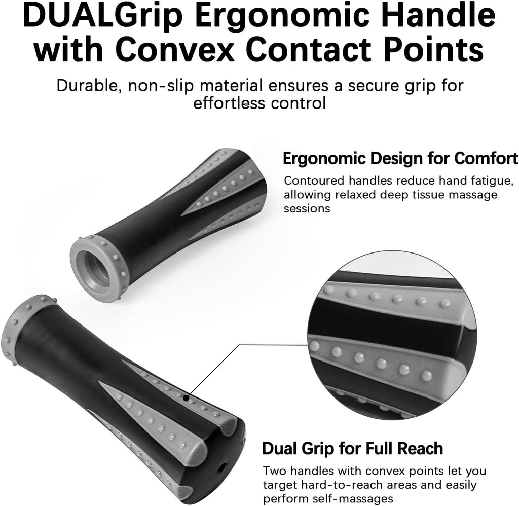 Muscle Roller Massage Roller Stick- Deep Tissue Fascia Blaster for Myofascial Pain Relief, Lymphatic Drainage & Body