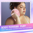 Body Powder Puff, Powder Puff for Body Powder, 6 Inch Extra-Large