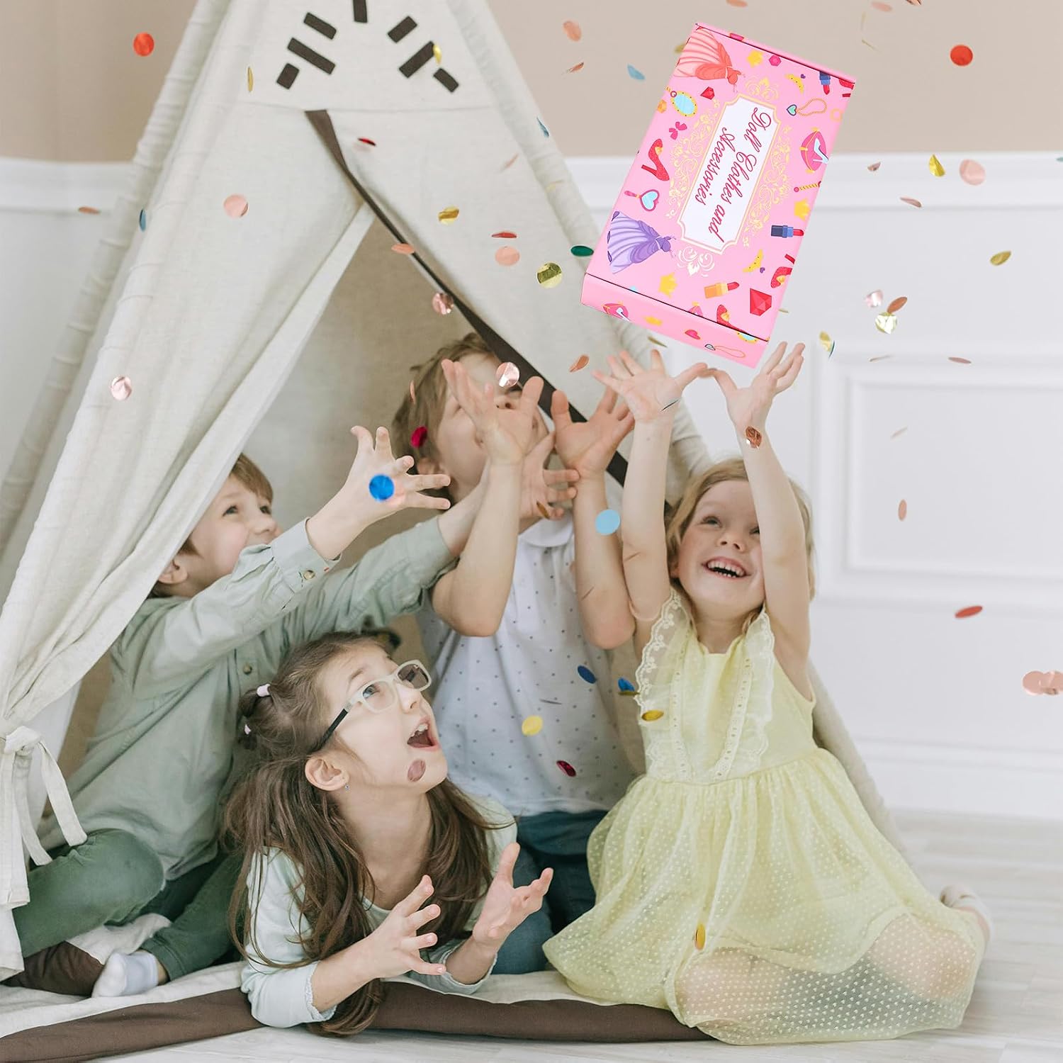 35PCS Doll Camping Playset for 11.5" Girl Dolls - STEM Tent with Backpack, BBQ Grill & Stargazing Tools Pretend Play