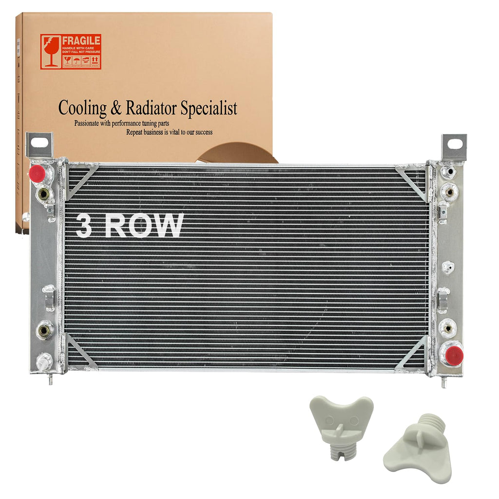 34" Radiator for 1999-2014 Chevy Silverado 1500 2500 3500 GMC Sierra 3 Row