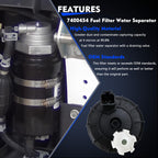 7023589 Fuel Filter Water Separator, Replaces 7400454