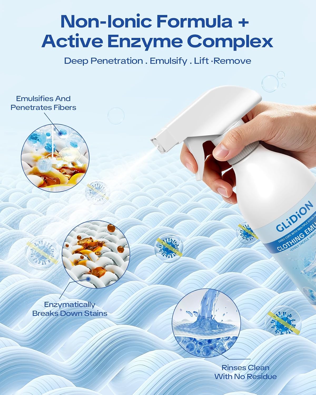 Clothing Emulsifier Stain Remover, Laundry Pre-Treatment